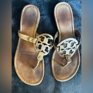 Tory Burch Brown Leather Sandals